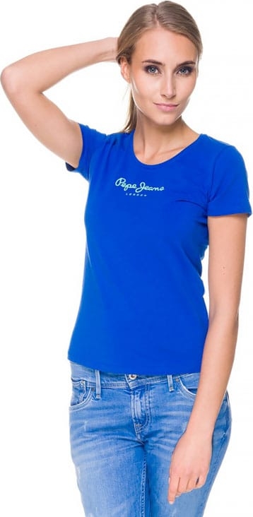 T-shirt Pepe Jeans z okrągłym dekoltem z krótkim rękawem