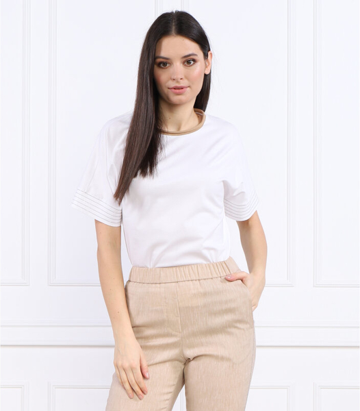 T-shirt Peserico z bawełny w stylu casual z krótkim rękawem