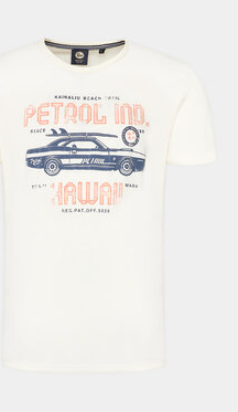 T-shirt Petrol Industries z krótkim rękawem w młodzieżowym stylu