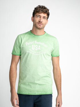 T-shirt Petrol Industries z krótkim rękawem w młodzieżowym stylu