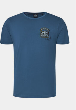 T-shirt Petrol Industries z krótkim rękawem z nadrukiem w młodzieżowym stylu