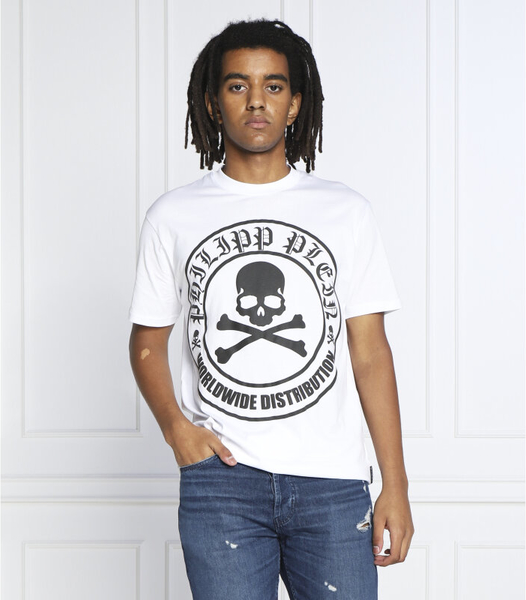 T-shirt Philipp Plein w młodzieżowym stylu z krótkim rękawem