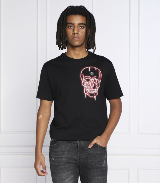 T-shirt Philipp Plein w młodzieżowym stylu z krótkim rękawem z nadrukiem