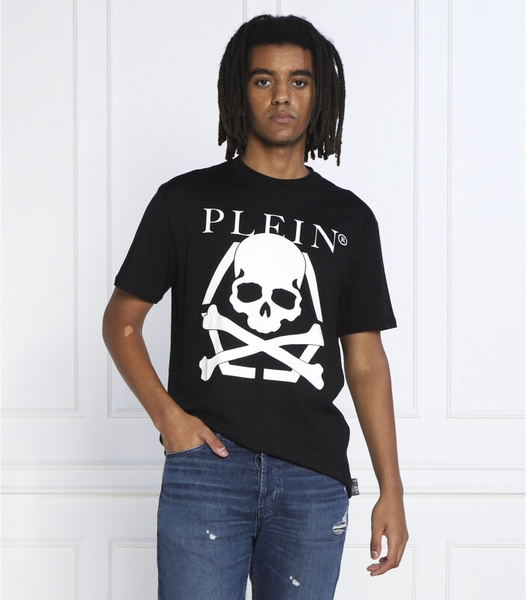 T-shirt Philipp Plein w młodzieżowym stylu z nadrukiem