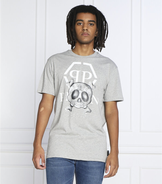 T-shirt Philipp Plein z krótkim rękawem w młodzieżowym stylu