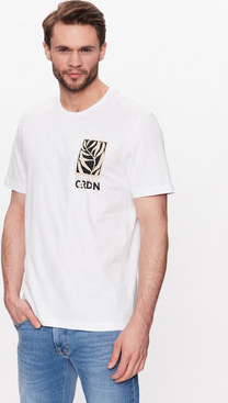 T-shirt Pierre Cardin w młodzieżowym stylu z nadrukiem z krótkim rękawem