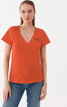 T-shirt Pinko z dekoltem w kształcie litery v