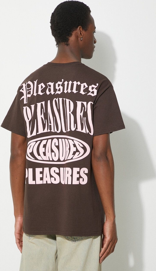T-shirt Pleasures z bawełny z krótkim rękawem z nadrukiem