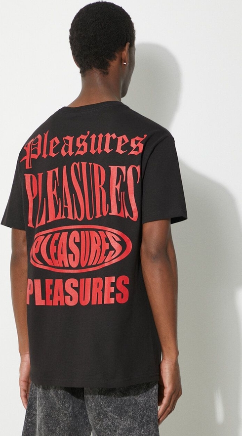 T-shirt Pleasures z krótkim rękawem w młodzieżowym stylu z nadrukiem