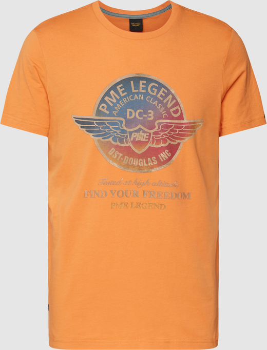 T-shirt Pme Legend (pall Mall) z bawełny z krótkim rękawem w młodzieżowym stylu