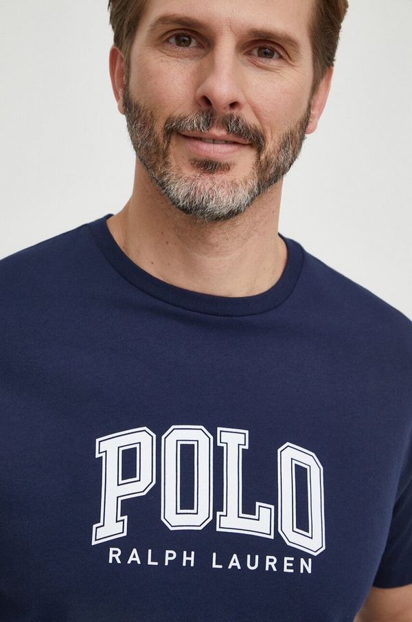 T-shirt POLO RALPH LAUREN w młodzieżowym stylu z bawełny z nadrukiem