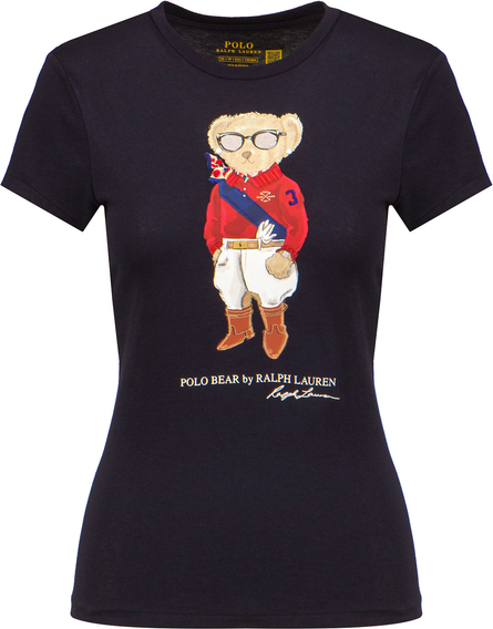 T-shirt POLO RALPH LAUREN z bawełny z okrągłym dekoltem