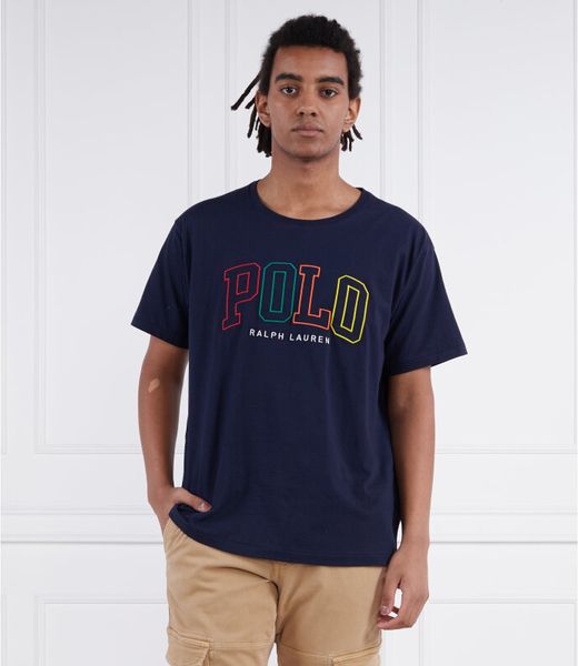 T-shirt POLO RALPH LAUREN z krótkim rękawem w młodzieżowym stylu z bawełny