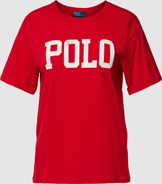 T-shirt POLO RALPH LAUREN z krótkim rękawem z bawełny z okrągłym dekoltem