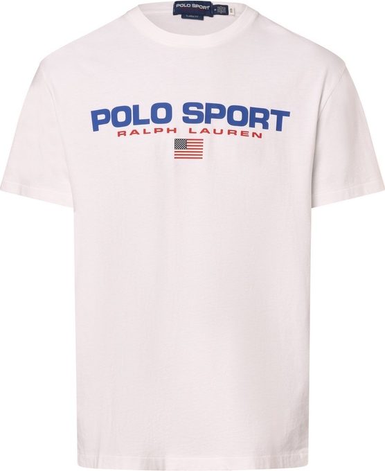 T-shirt Polo Sport z nadrukiem z bawełny