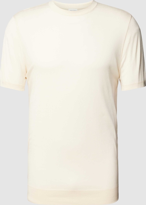 T-shirt PROFUOMO z krótkim rękawem w stylu casual z bawełny