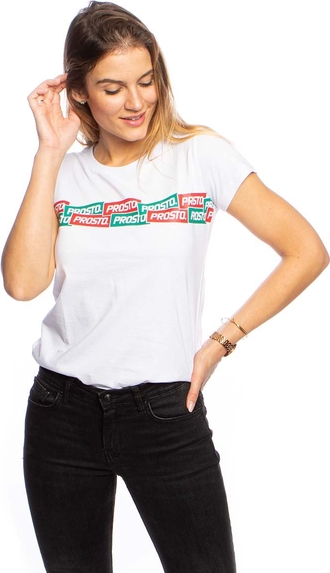 T-shirt Prosto Klasyk z okrągłym dekoltem w młodzieżowym stylu