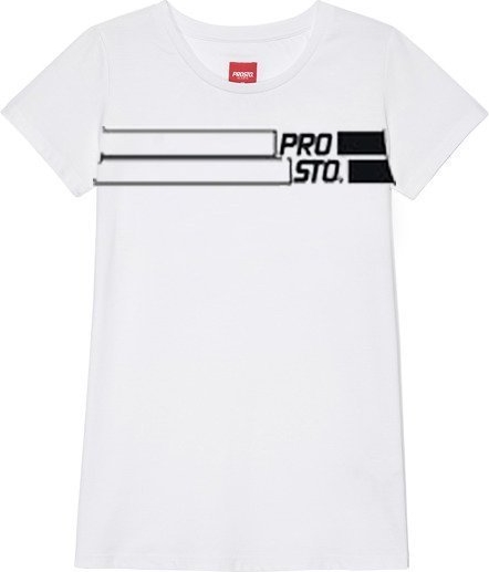 T-shirt Prosto. w młodzieżowym stylu z bawełny z krótkim rękawem