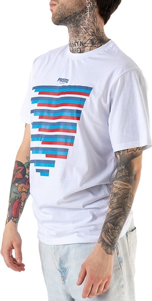 T-shirt Prosto. w stylu klasycznym z krótkim rękawem z bawełny