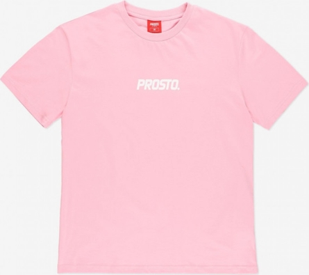 T-shirt Prosto. z okrągłym dekoltem z bawełny