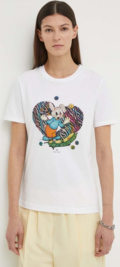 T-shirt Ps Paul Smith w młodzieżowym stylu z bawełny z krótkim rękawem