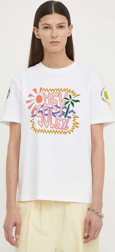 T-shirt Ps Paul Smith z bawełny z krótkim rękawem w młodzieżowym stylu