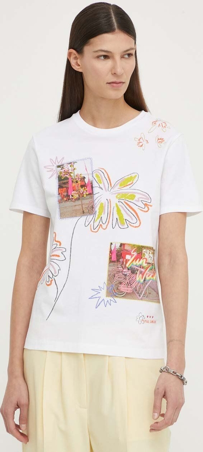 T-shirt Ps Paul Smith z bawełny z nadrukiem z okrągłym dekoltem