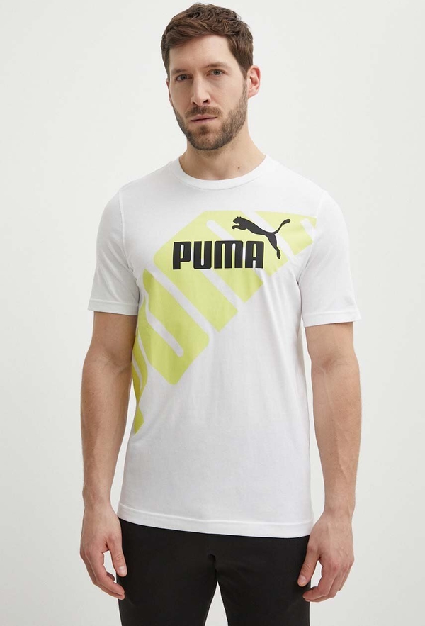 T-shirt Puma w sportowym stylu z bawełny