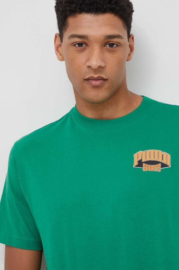 T-shirt Puma z krótkim rękawem w sportowym stylu z nadrukiem