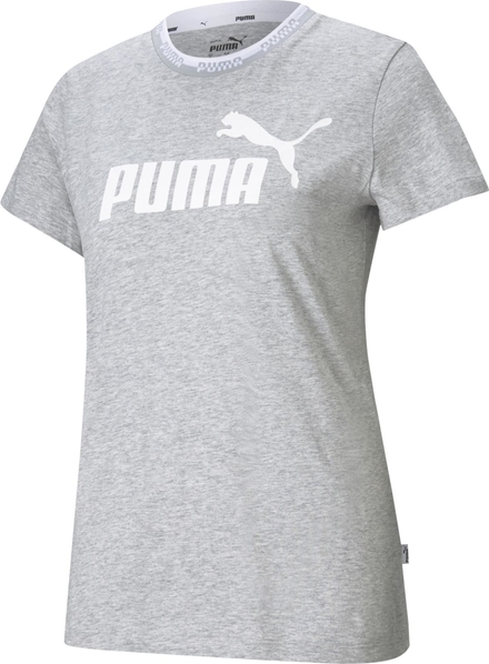 T-shirt Puma z krótkim rękawem z bawełny z okrągłym dekoltem