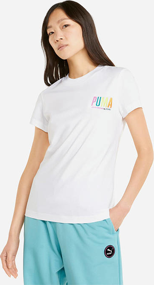 T-shirt Puma z krótkim rękawem z okrągłym dekoltem