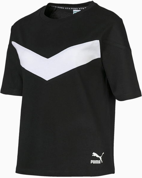 T-shirt Puma z krótkim rękawem z okrągłym dekoltem w sportowym stylu