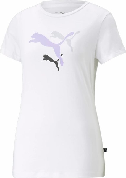 T-shirt Puma z okrągłym dekoltem z nadrukiem w sportowym stylu