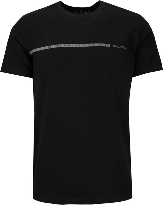 T-shirt Quickside z bawełny z krótkim rękawem w stylu casual