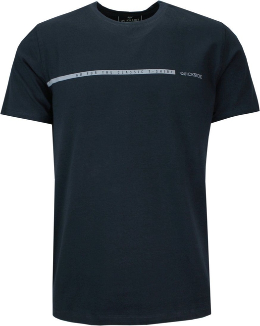 T-shirt Quickside z nadrukiem w młodzieżowym stylu z krótkim rękawem