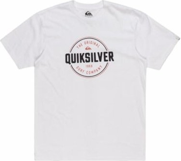 T-shirt Quiksilver w młodzieżowym stylu z krótkim rękawem
