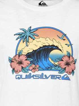 T-shirt Quiksilver z nadrukiem z krótkim rękawem