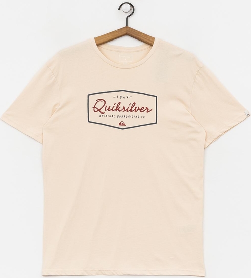 T-shirt Quiksilver z żakardu z krótkim rękawem