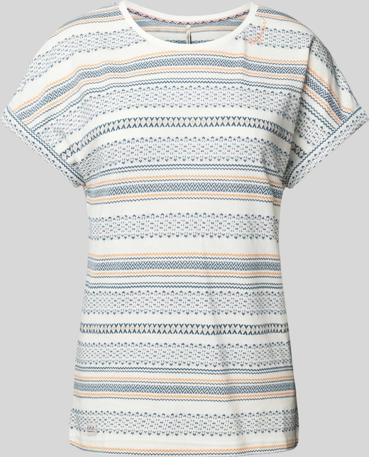 T-shirt Ragwear z okrągłym dekoltem z krótkim rękawem