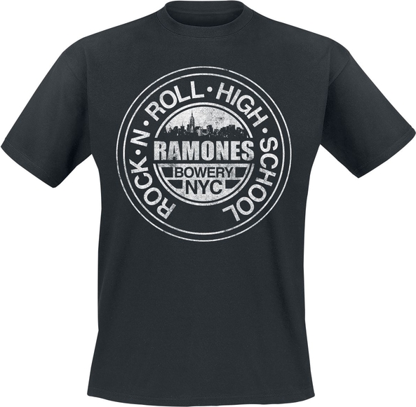 T-shirt Ramones z bawełny z krótkim rękawem