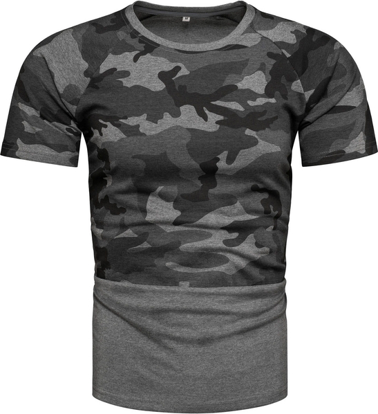 T-shirt Recea w militarnym stylu z bawełny