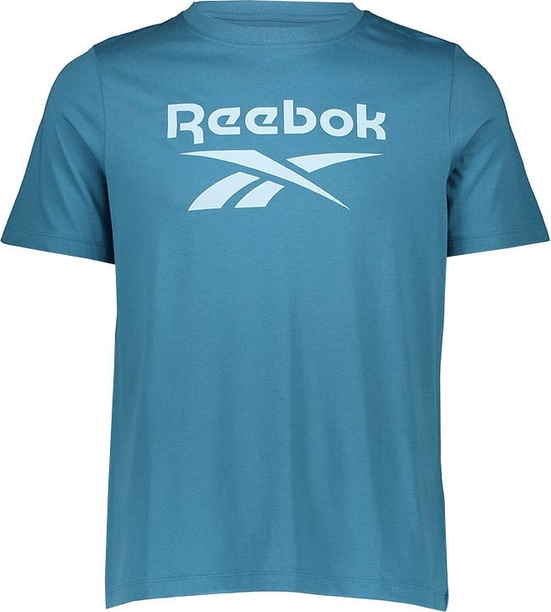 T-shirt Reebok w sportowym stylu z bawełny z krótkim rękawem