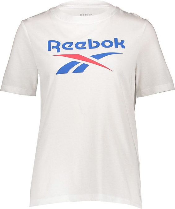 T-shirt Reebok w sportowym stylu z okrągłym dekoltem