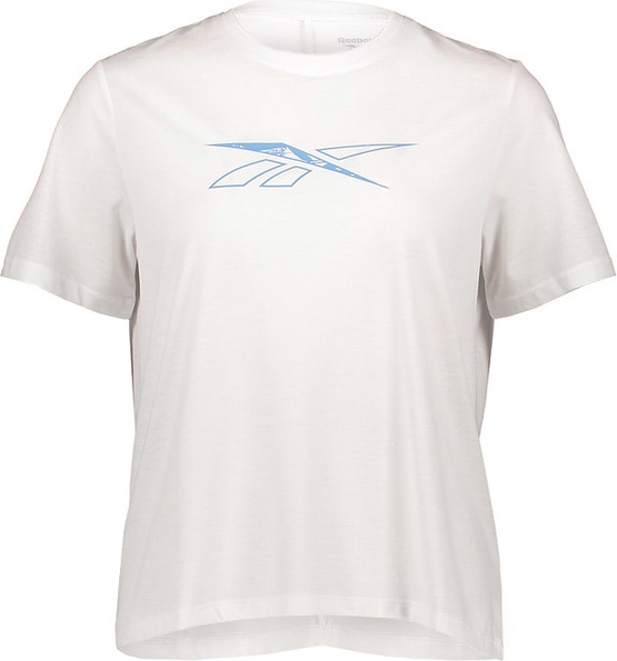 T-shirt Reebok z bawełny w sportowym stylu z okrągłym dekoltem