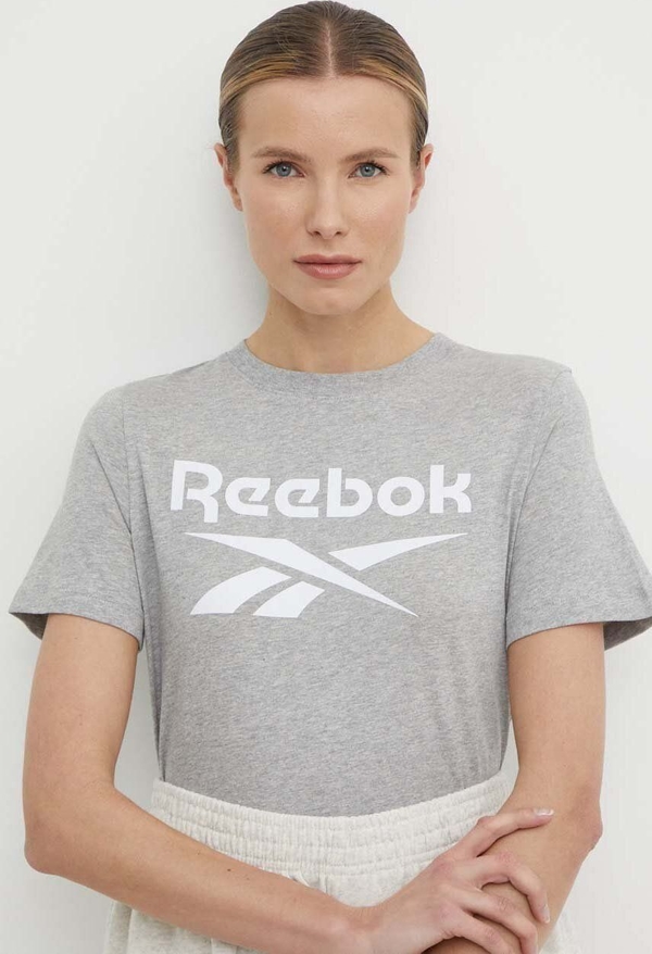 T-shirt Reebok z krótkim rękawem z bawełny w sportowym stylu
