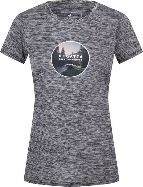 T-shirt Regatta w sportowym stylu z nadrukiem z okrągłym dekoltem