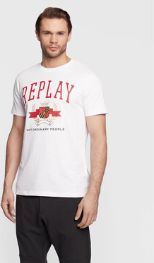 T-shirt Replay z krótkim rękawem w młodzieżowym stylu