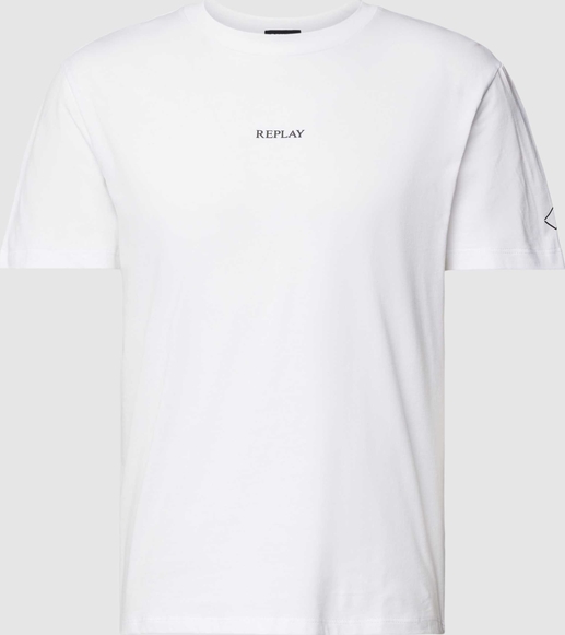 T-shirt Replay z krótkim rękawem z nadrukiem