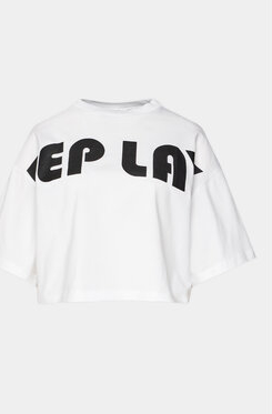 T-shirt Replay z okrągłym dekoltem z krótkim rękawem w stylu casual