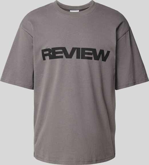 T-shirt Review w młodzieżowym stylu z bawełny